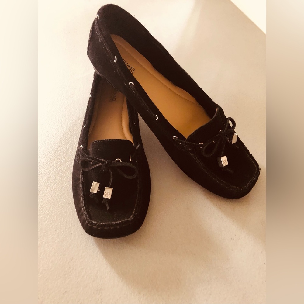 New Michael kors black suede driving moccasin flat 9.  No box